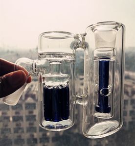 45 graders vattenpipa glas dubbla kammare 14mm olje￥tervinning aska Ashcatcher Armtree perc 18mm glas aska catcher
