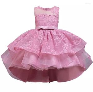 Girl Dresses Kids Dress 2022 Infant First Birthday Children's Princess Baby Washing Pink White 70 80 90cm 1-3years