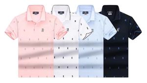 2023 Designers masculinos e femininos Polos de duas letras Imprima a aquarela Impressão casual de alta qualidade moda masculino Top 4-Color Coffeem-3xl #01