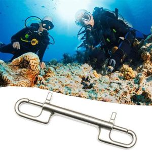 Dykning krok rostfritt stål linje dubbel slutad bult snap för dyk husdjur koppel kamera rem nyckelring hammock Braid290T