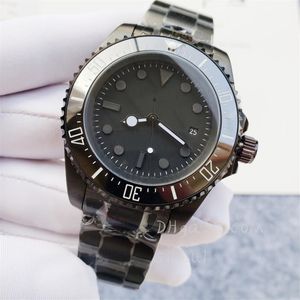 Relógio automático masculino 904L caixa preta mostrador de aço inoxidável 43MM clássico designer de moda relógios relógio mecânico de safira à prova d'água