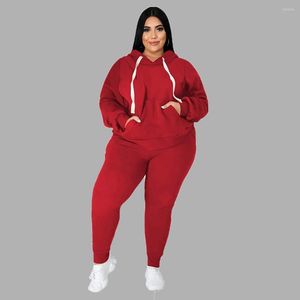 Trailtsits Modaya Gizli Boy Boyu Giyim 2 Parça Setleri Moda Cep Hoodies Düz Renk Streç Ras Düzenli Pantolonlar Spor Giyim Toptan Satış