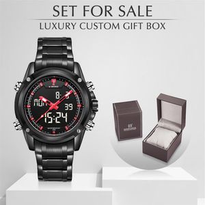 NAVIFORCE Luxury Brand Quartz Men Watch Military Sports Waterproof Men's Watches With Box Set For Relogio Masculino248L