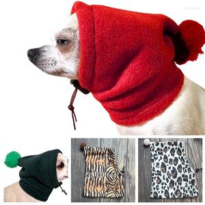 Köpek giyim tarzı çizim ayarlanabilir şapka kış boş zaman düz renkli küçük kürk topu pet cap noel cosplay aksesuar