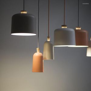 Lampy wiszące Japan Lampen Industrieel Deco Maison Iron LED światła Luminaire