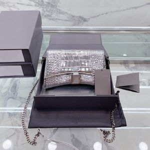 Mini Crocodile Hourglass Bags дизайнерские сумки Woman Alligator Totes роскошная сумка через плечо женские кошельки через плечо модный кожаный топ 2023