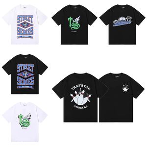 Trapstar Designer Camisetas masculinas esportivas femininas manga curta gola solta respirável camiseta casual de algodão tamanho S/M/L/XL