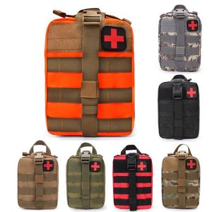 Survival Pouch Outdoor Medical Box Large Size SOS Bag Package Tactical First Aid Bag Medical Kit Bag Molle EMT Emergency183U