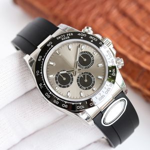 Relógio Mecânico Automático 7750 Movimento Pulseira Masculina 40mm Relógio de Pulso Safira Empresarial Pulseira de Aço Inoxidável Montre De Luxe Fivela Dobrável