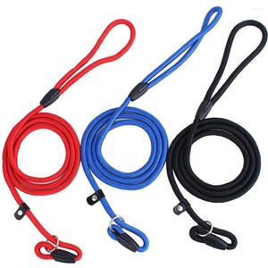 Dog Collars Pet Cat Solid Nylon Lead Leash Control Restraint Valp Soft Walk Red Black Blue For Small Chihuahua