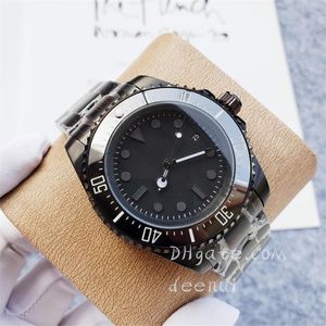 Reloj automático para hombre 904L caja negra esfera de acero inoxidable 43MM moda clásica relojes de diseño exquisito reloj de pulsera mecánico de zafiro resistente al agua