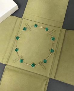 Elegante Halskette zehn Klee Mode Halsketten Geschenk klassischer Schmuck Anhänger für Frau Schöne Qualität 7 Farbe