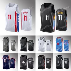 2022 2023 City Basketball Jerseyskevin Durant Kyrie Irving Brooklyns Jersey White Black Blue Edition Best Sports Sports Mens Shirt Uniform Singlets 7 11