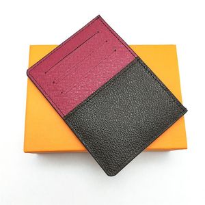 Homens clássicos homens de grande capacidade Titular de cartão de crédito estilo de verificação masculina Mini bancário portador de carteira pequena carteira Slim Wallets wtih bo265p