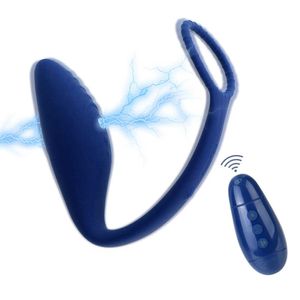 Itens de beleza plug de choque elétrico brinquedos de cockring vibrador para homens massageador massager bola vaginal masturbadora erótica sexy produto