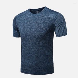 T-shirt da uomo 2022 da allenamento da uomo a maniche corte ad asciugatura rapida T-shirt da esterno in rete traspirante camicia da bodybuilding da uomo