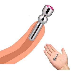Sex massager Stainless Steel Catheters Urethral Dilators Rod Penis Plug With Diamond Inserts Chastity Device Male Masturbator Toys