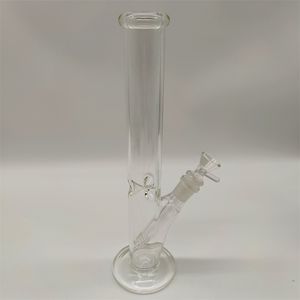 12 tum rak smal klart glas vatten r￶r bongs vattenpipa r￶kb￤gare bong bubbler 14mm sk￥l