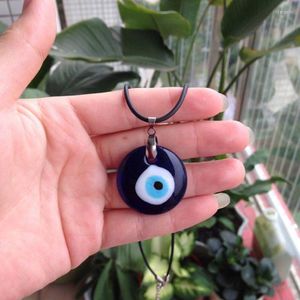 Portachiavi portafortuna turco greco malvagio occhio blu fascino lampada a sospensione vetro auto casa amuleto238p
