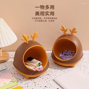 Storage Boxes 1PCS Cute Nordic Desktop Box Sculpture Holder Ornaments For Restaurant Entryway Office Centerpiece Decoration