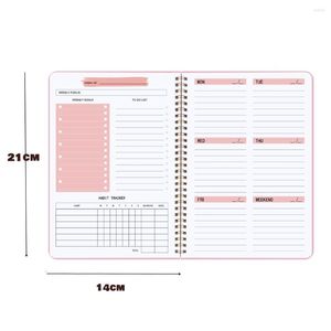 Agenda Planner Notebook Diary Weekly Goal Habit Schedules Journal Notebooks For School Stationery Office