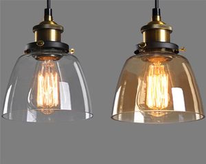 Retro vintage industri￫le hanglamp licht rustieke glazen schaduw plafondlamp armatuur voor slaapkamer bar woonkamer huisverlichting 5714920