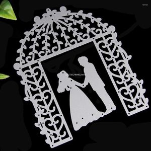 Window Stickers Bride Groom Wedding Die Cutting Dies Stencils DIY Scrapbooking Card Paper Craft Dropship