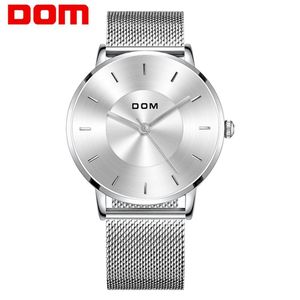 Dom titta på män mode sport kvarts klocka mens klockor topp varumärke lyxig affär vattentät titta relogio masculino m-1289d-7m294f