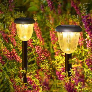 Outdoor Solar Lights 700mAh Garden Light Lantern Waterproof Landscape Lighting Pathway Yard Lawn Decoration