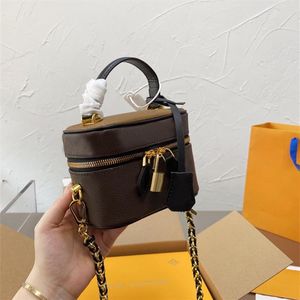 2021 Designer Väskor Original Single Leather Crossbody Bag Classic Shoulder Portable Totes Storlek 14 10 cm Full Package199o