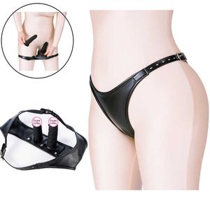 Articoli di bellezza Dildo Pantalone senza spalline Strap On Harness Masturbazione lesbica ies Spina vaginale Spinta anale Flirtare Strumento giocattolo sexy