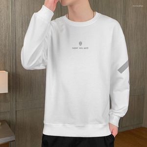 T-shirt da uomo maglione uomo 2022 autunno versione coreana della maglietta a maniche lunghe moda casual canottiera colletto tondo