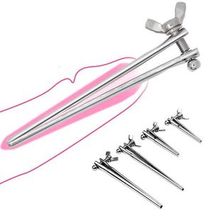 Sex Toy Massager Erotic Toys Urethral Dilator Cateter Stimulator rostfritt stål Penis Insert Plug -sond Sunda stavar Masturbators för män