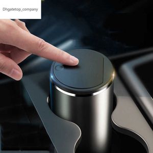 BASEUS Alloy Car Trash Can Auto Organizer Storage Bag Car Garbage Bin AshTray Dust Case Holder Auto Accessories