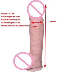 Güzellik Ürünleri Yapay penis gerçekçi büyük esnek penis dick dokulu şaft silikon güçlü vantal bardağı dong seksi oyuncak ürünü kadınlar için