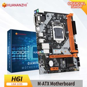 Huananzhi H61 MotherBoard M-ATX para Intel LGA 1155 Support I3 i5 I7 DDR3 1333/1600MHz 16GB SATA M.2 USB2.0 VGA HDMI Compatível