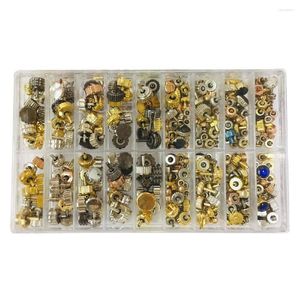 Assista Kits de reparo 150pcs Crowns Acessórios 3.0-7,0 mm Mesmo à prova d'água Ferramenta de Watchmekers de peças de cabeça de cobre