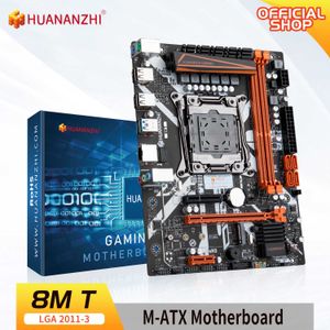 HUANANZHI 8M T LGA 2011-3 마더 보드 인텔 XEON E5 2696 2678 2676 2673 2666 V3 DDR3 RecC 비 ECC 메모리 NVME USB SATA