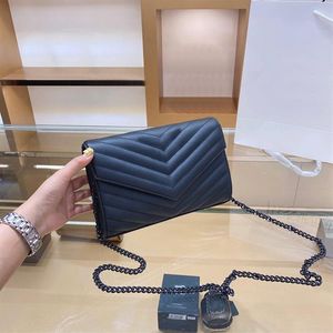 Luxury top designer leather handbag ladies evening bag high quality original box messenger shoulder bag messenger wallet317H