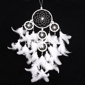 White Dream Catcher Decorative Objects Colored Girl Room Decoration Feather Hanging Ornaments Wedding Shooting Props 1223582