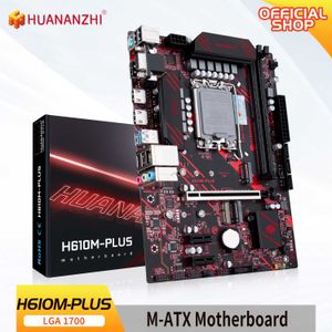 Huananzhi H610m Plus M-ATX DDR4 Suporte para Managem 12 13 Gen Intel LGA 1700 CPU 12100F 12400F 12490F 12600F 12700F 13600F