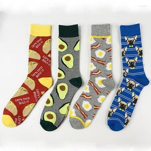 Skarpetki męskie Skarpetka dla zwierząt męska załoga dorosła Kawaii Man Fashion Sox Wysokiej jakości ciepły bawełniany jesień zima unisex Trendy wanna