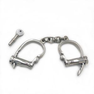 Beauty Items Black emperor SM toys new stainless steel unisexy horseshoe handcuffs adult fun couple supplies exquisite alternative