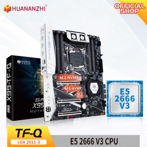 HUANANZHI TF Q LGA 2011-3 Motherboard Intel mit XEON E5 2666 V3 Unterstützung DDR3 DDR4 RECC Speicher Combo Kit Set NVME SATA USB