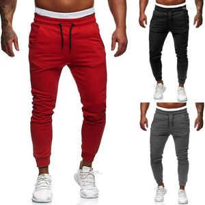 Herrenhose Herren Track Slim Cuff Sporthose 2022 Est Fashion Trainingsanzug Casual Plain Schwarz Grau Rot