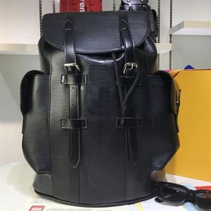 Rucksack Handtaschen Geldbörse Lederhandtasche Umhängetasche Wasser Ripple große Kapazität Echtes Lederschule Rucksack 258u