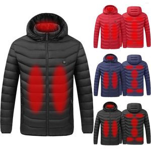 Men's Sweaters Mens Jacket Empower Coat Men Coats Fashion Simple Solid Heating Cotton Padded Clothes Pocket Cardigan Button