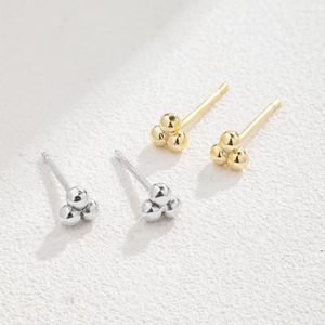 Stud Earrings 2022 Fashion 18K Gold Plated 925 Sterling Silver Cluster Spheres For Women Fine Jewelry Pendientes