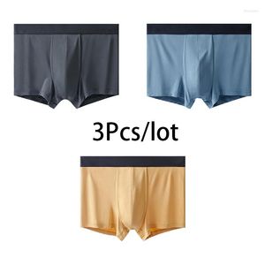 Underpants 3Pcs/lot Modal Soft Men Underwear Boxers Breathable Antibacterial Panties High Quality Male Boxer Shorts Cueca Homme