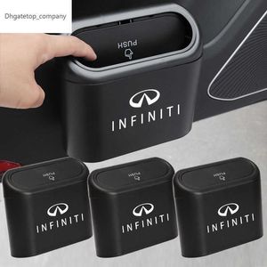 Car Trash Bin Hanging Vehicle Garbage Case Interior Accessories for Infiniti FX35 Q50 Q30 ESQ QX50 QX60 QX70 EX JX35 G35 Decor